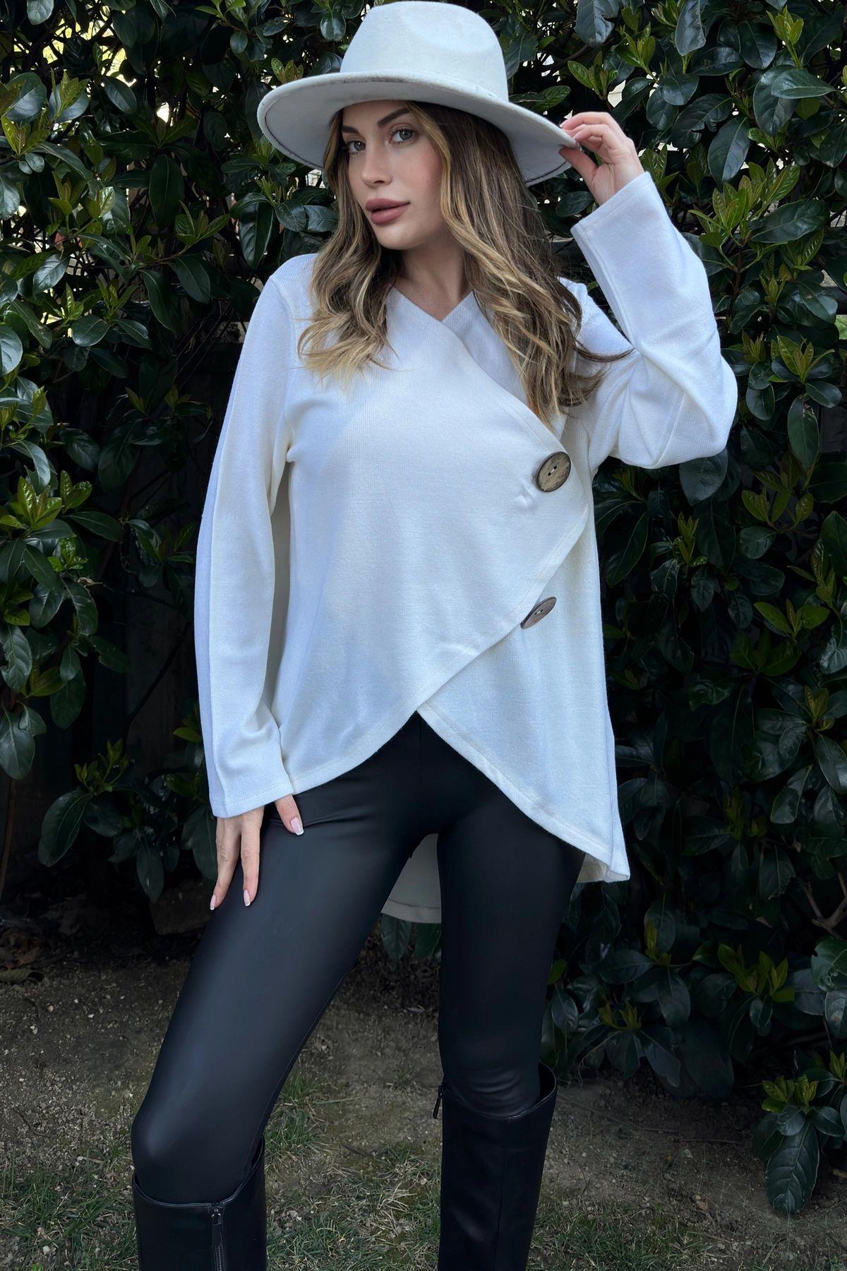 Ecru Women Cardigan