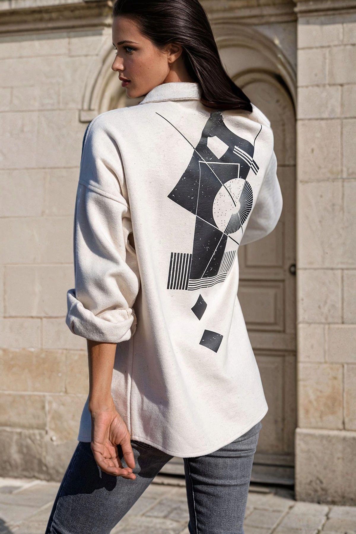 Ecru Women Shirt