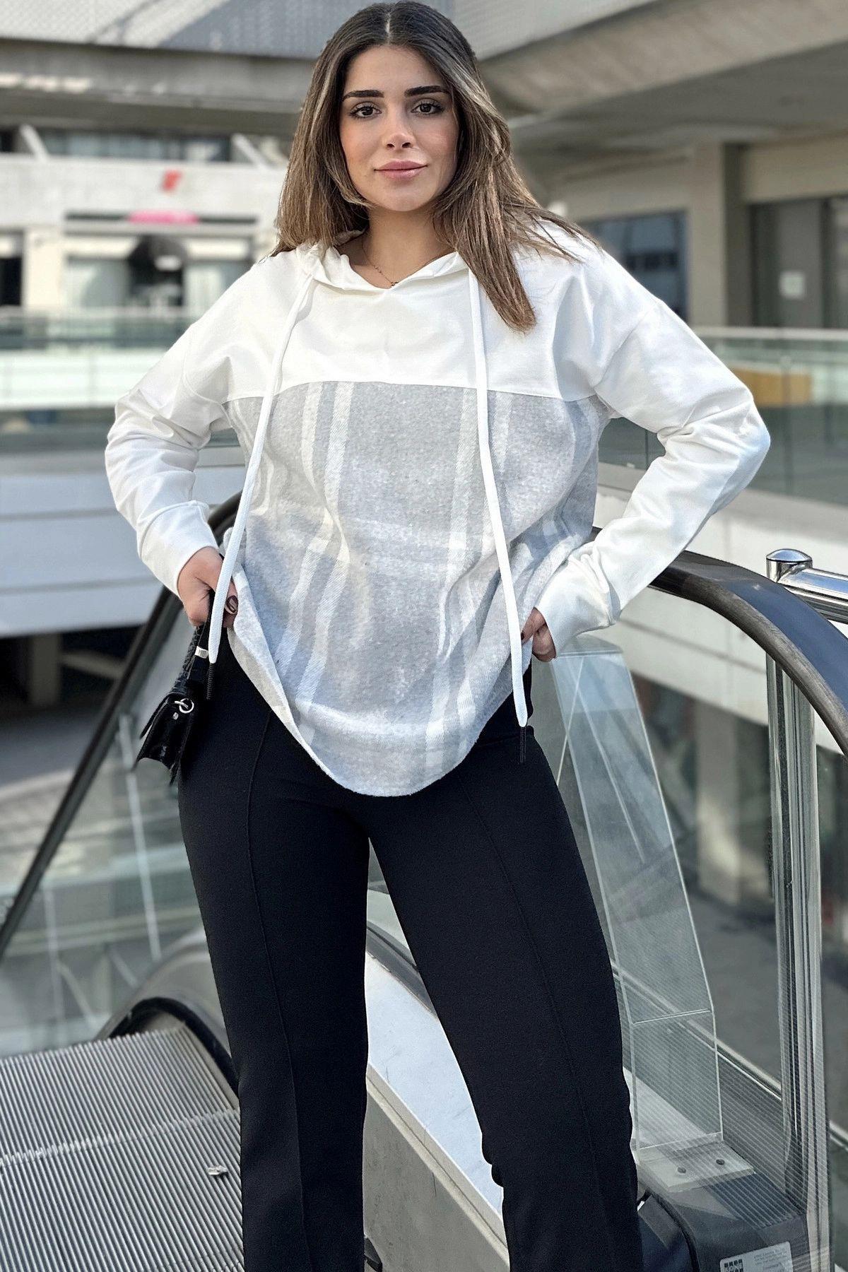 Gray Women Sweatshirt