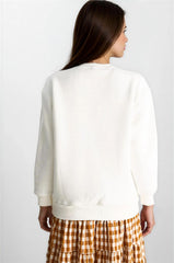 Ecru Women Sweatshirt