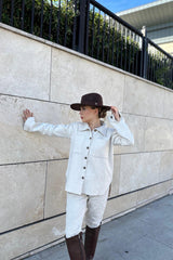 Ecru Women Shirt