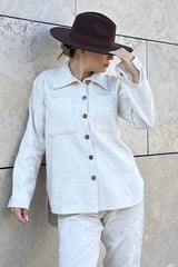 Ecru Women Shirt