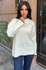 Ecru Women Sweater