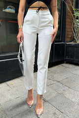 Ecru Women Pants