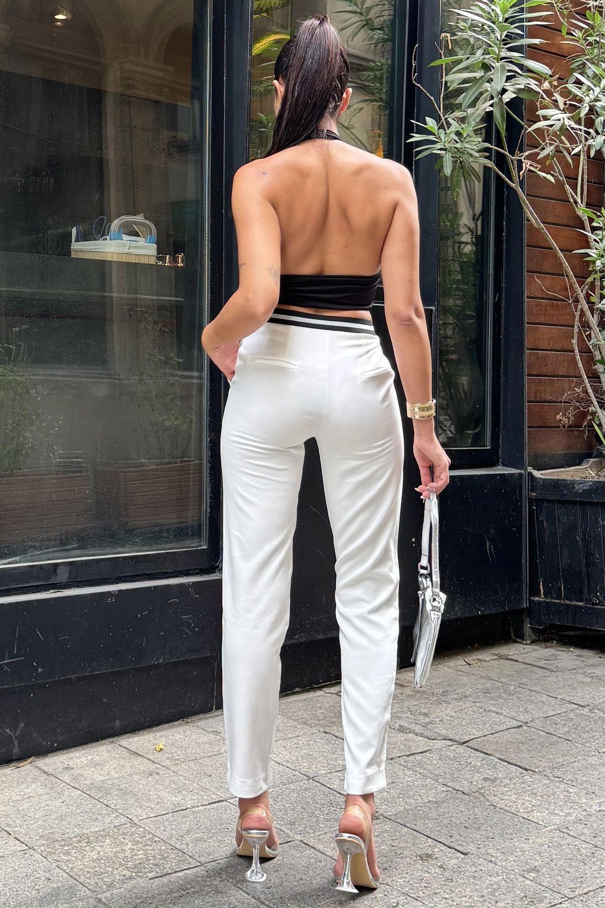 Ecru Women Pants