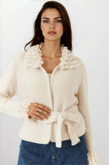 Ecru Women Cardigan