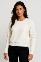 Ecru Women Sweatshirt