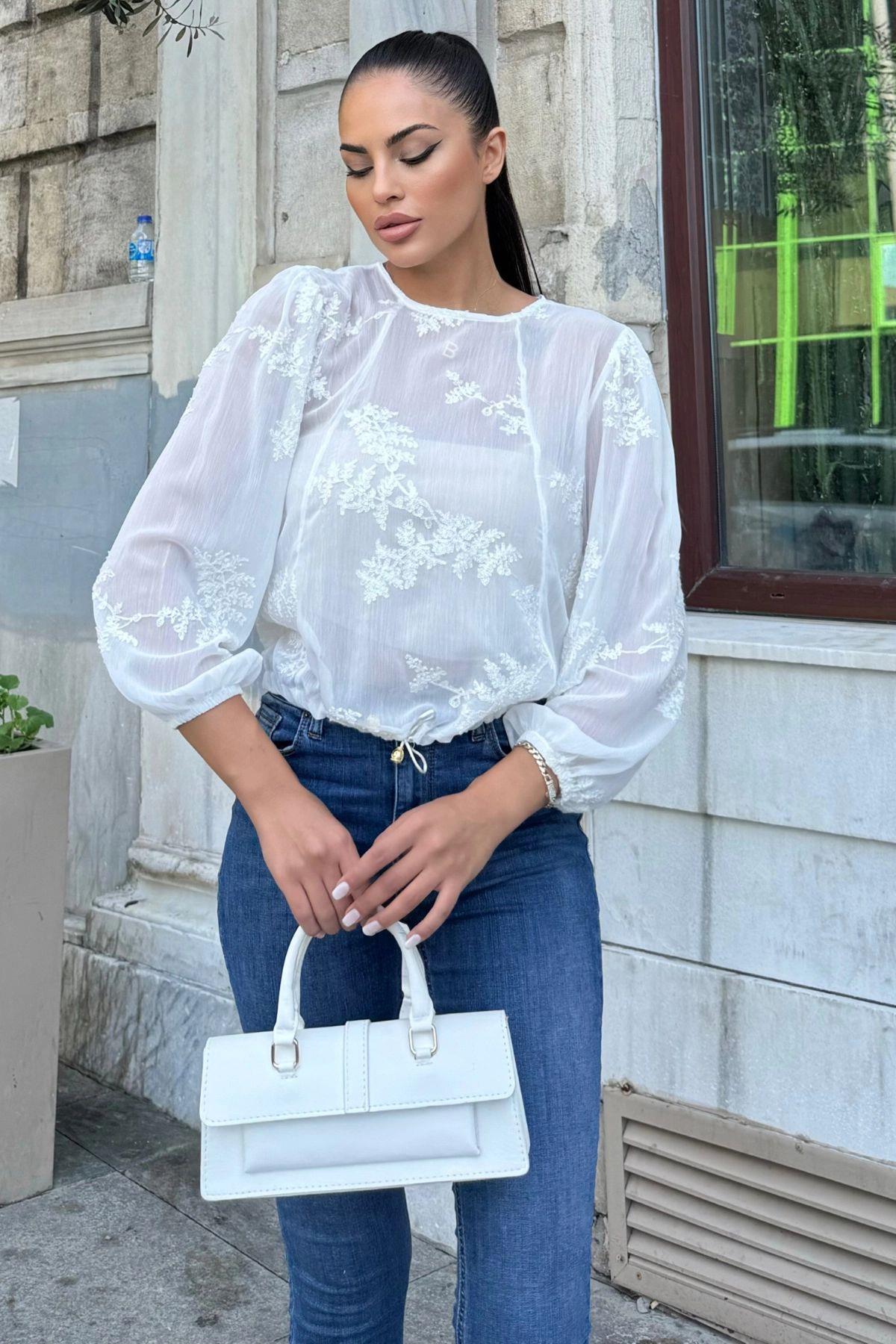 Ecru Women Blouse