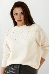 Ecru Women Sweater