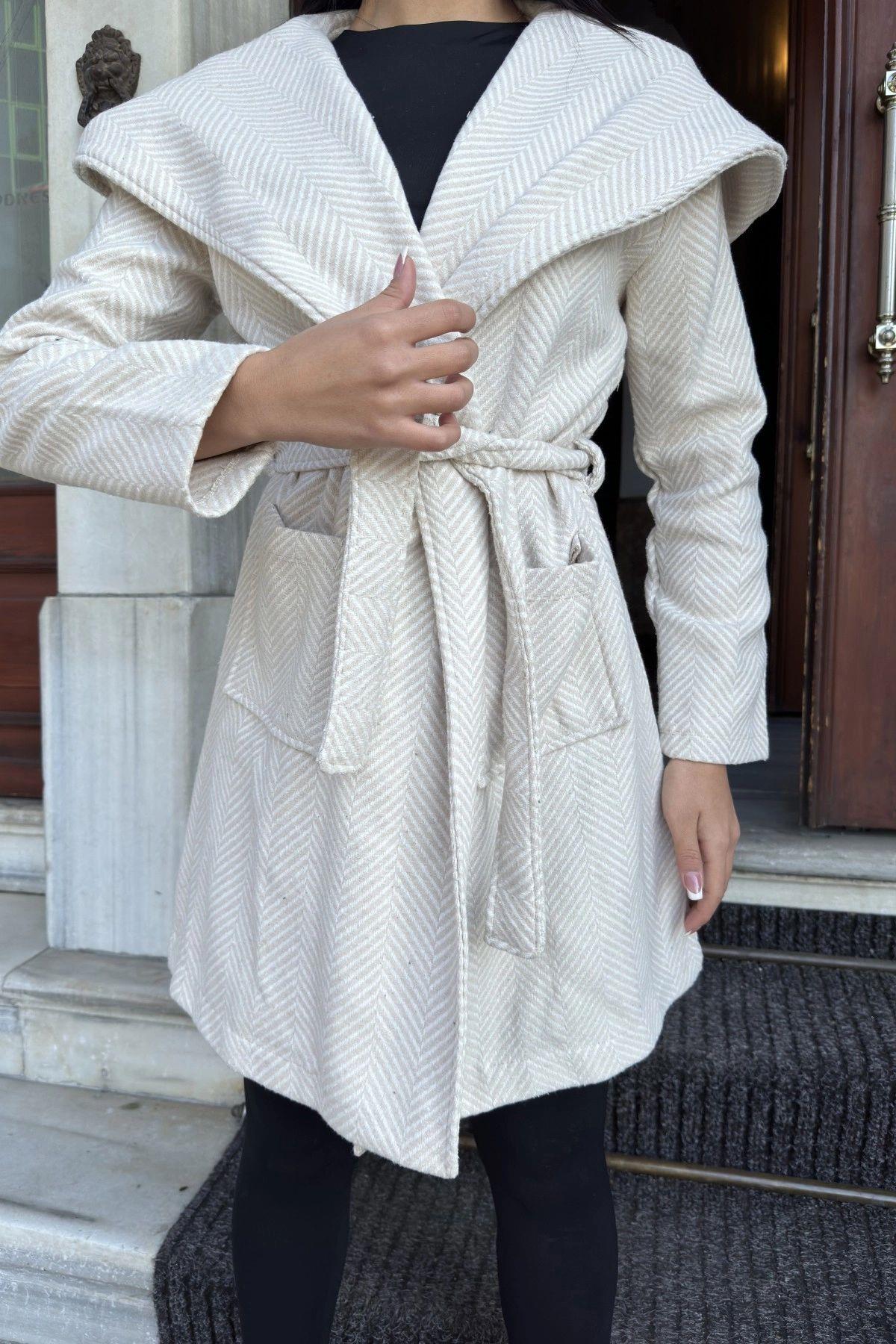 Ecru Women Coat