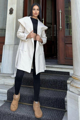 Ecru Women Coat