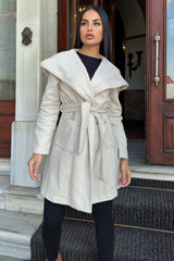Ecru Women Coat