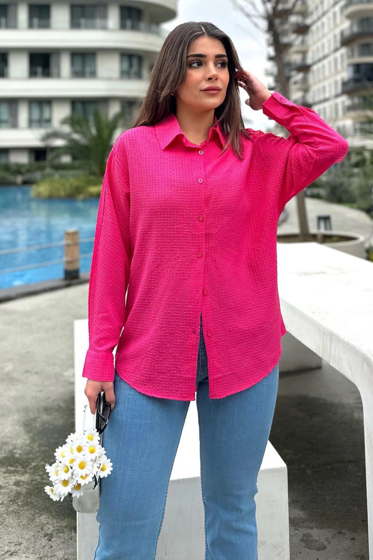 Fuchia Women Shirt