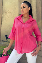 Fuchia Women Shirt