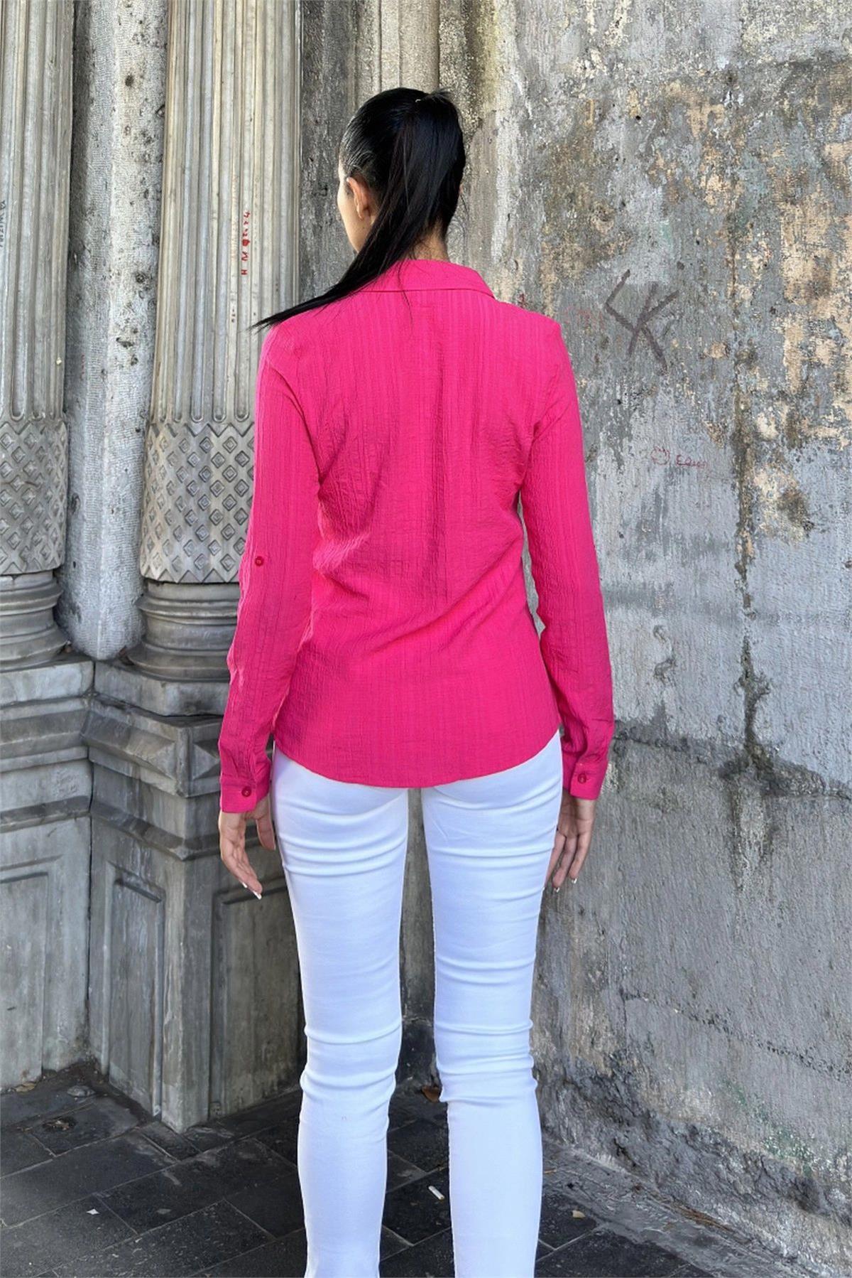 Fuchia Women Shirt