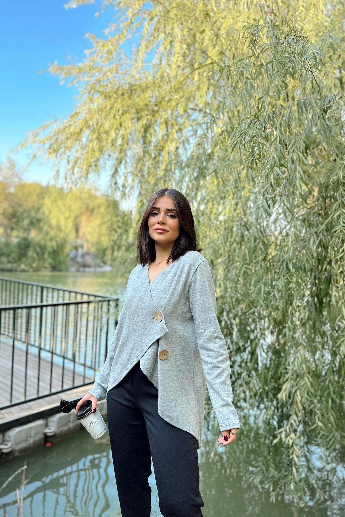 Grey Women Cardigan