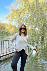 Grey Women Cardigan