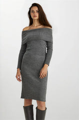 Gray Melange Women Dress