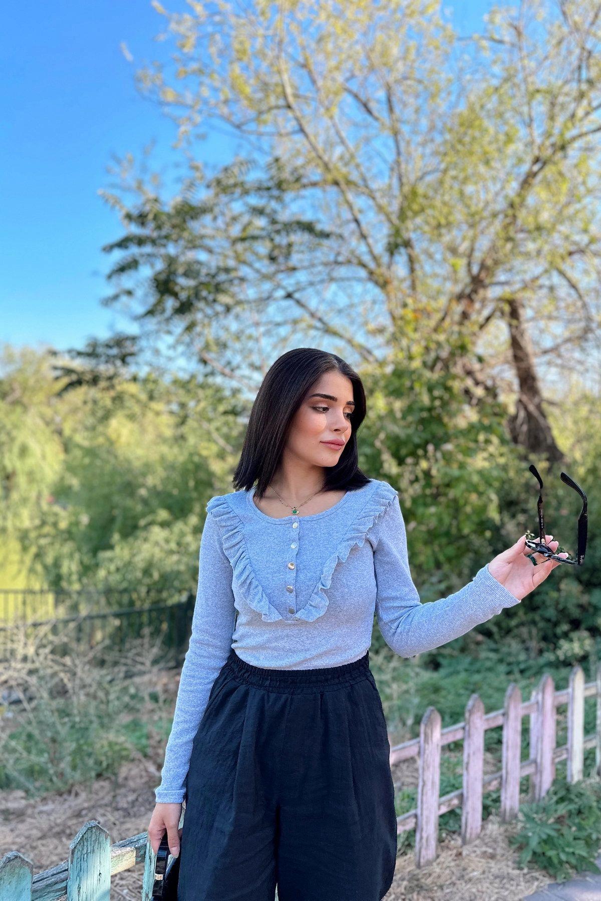 Grey Women Blouse