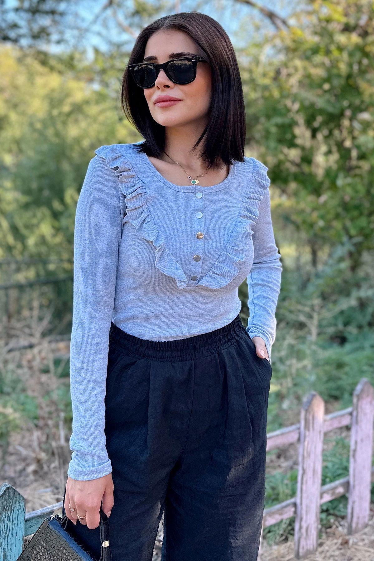Grey Women Blouse