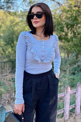 Grey Women Blouse