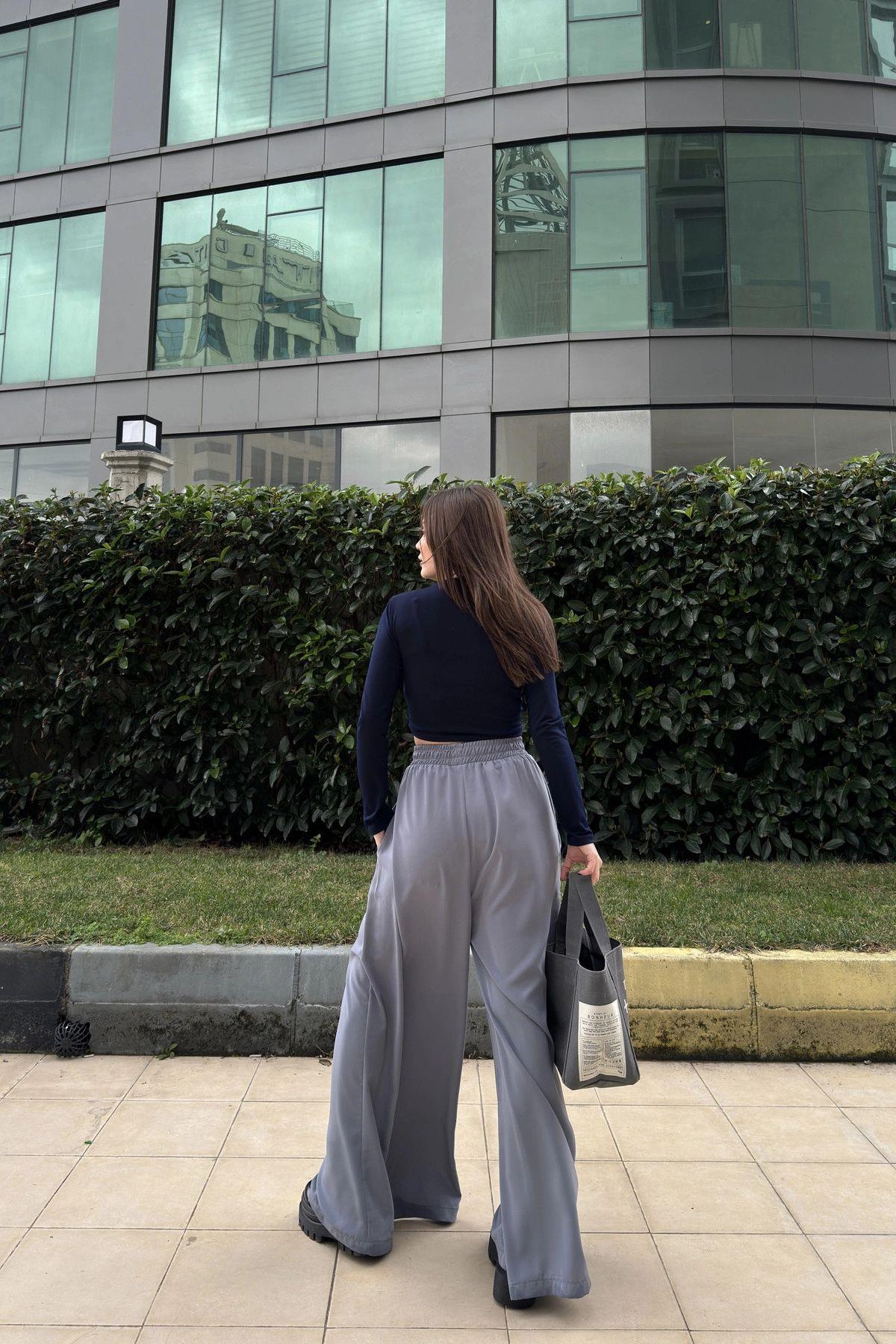 Grey Women Pants