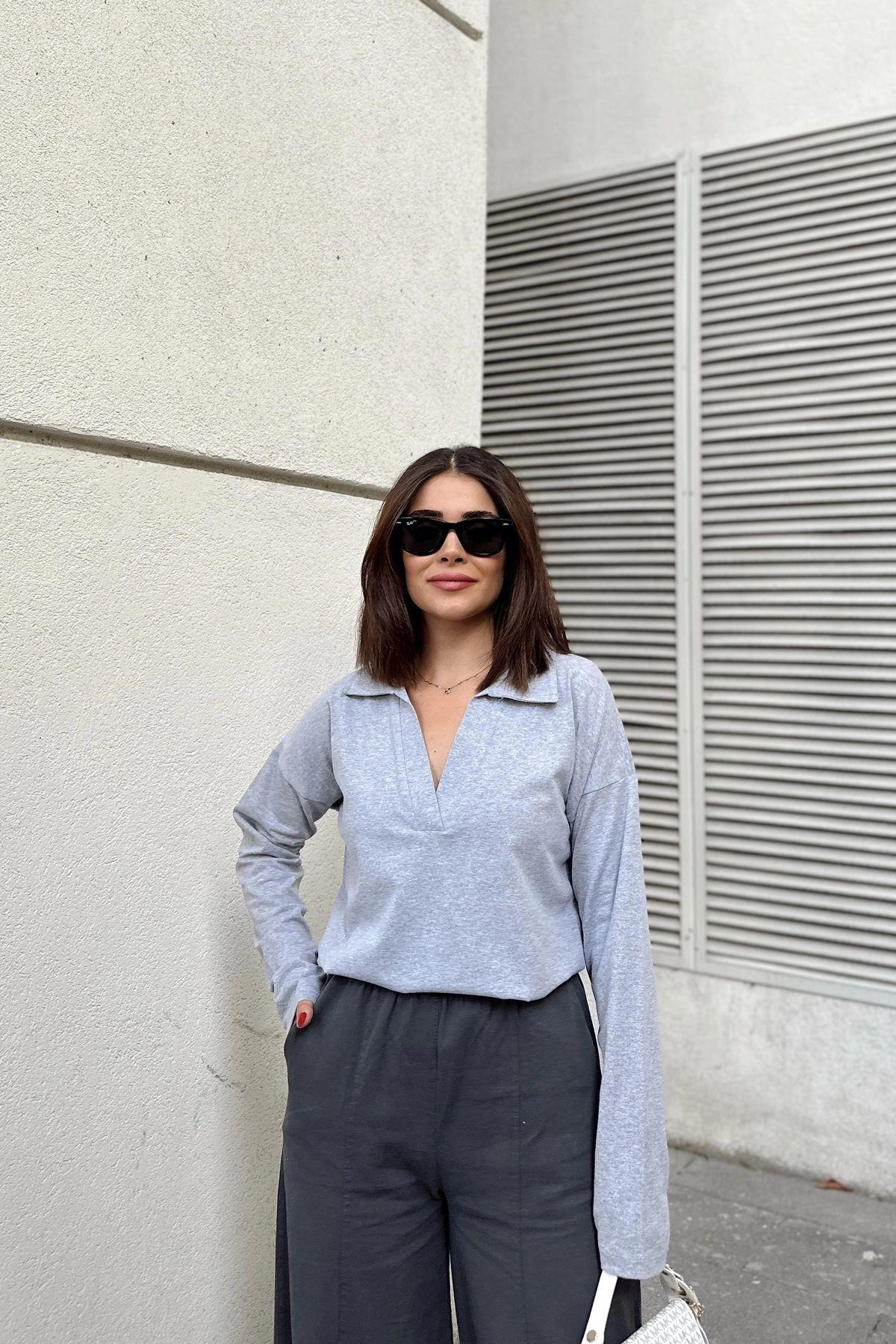 Grey Women Blouse