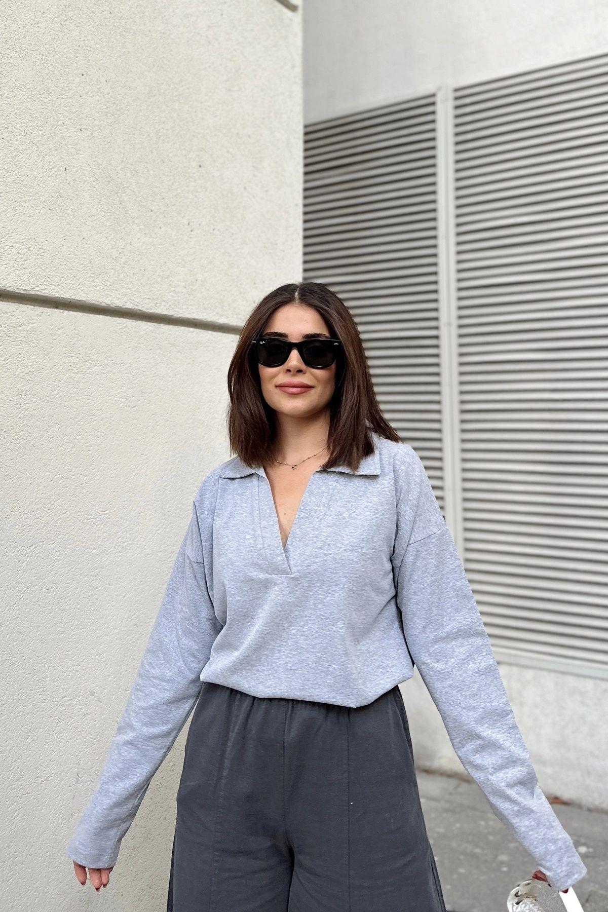 Grey Women Blouse