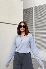 Grey Women Blouse