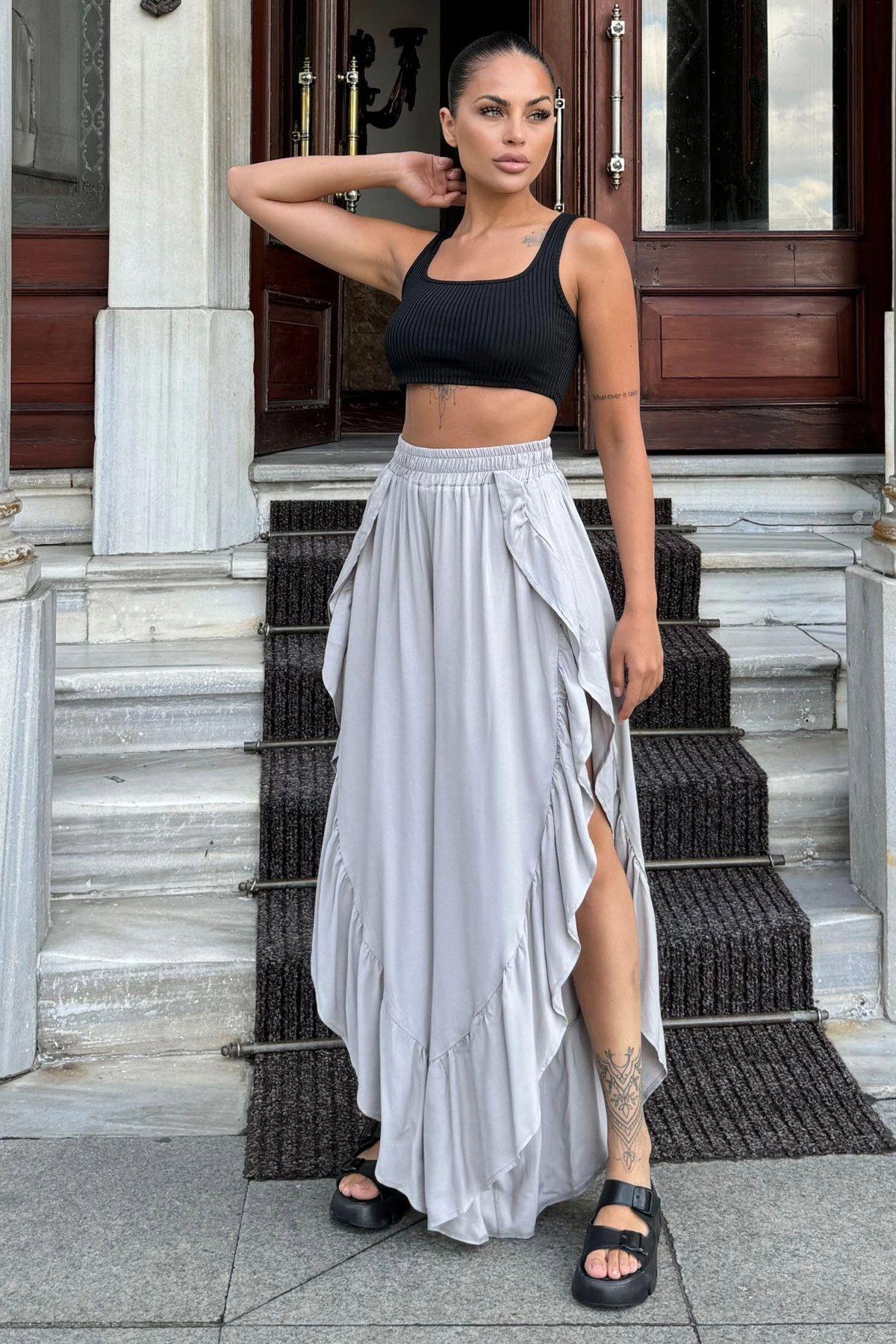 Grey Women Pants