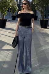 Grey Women Pants