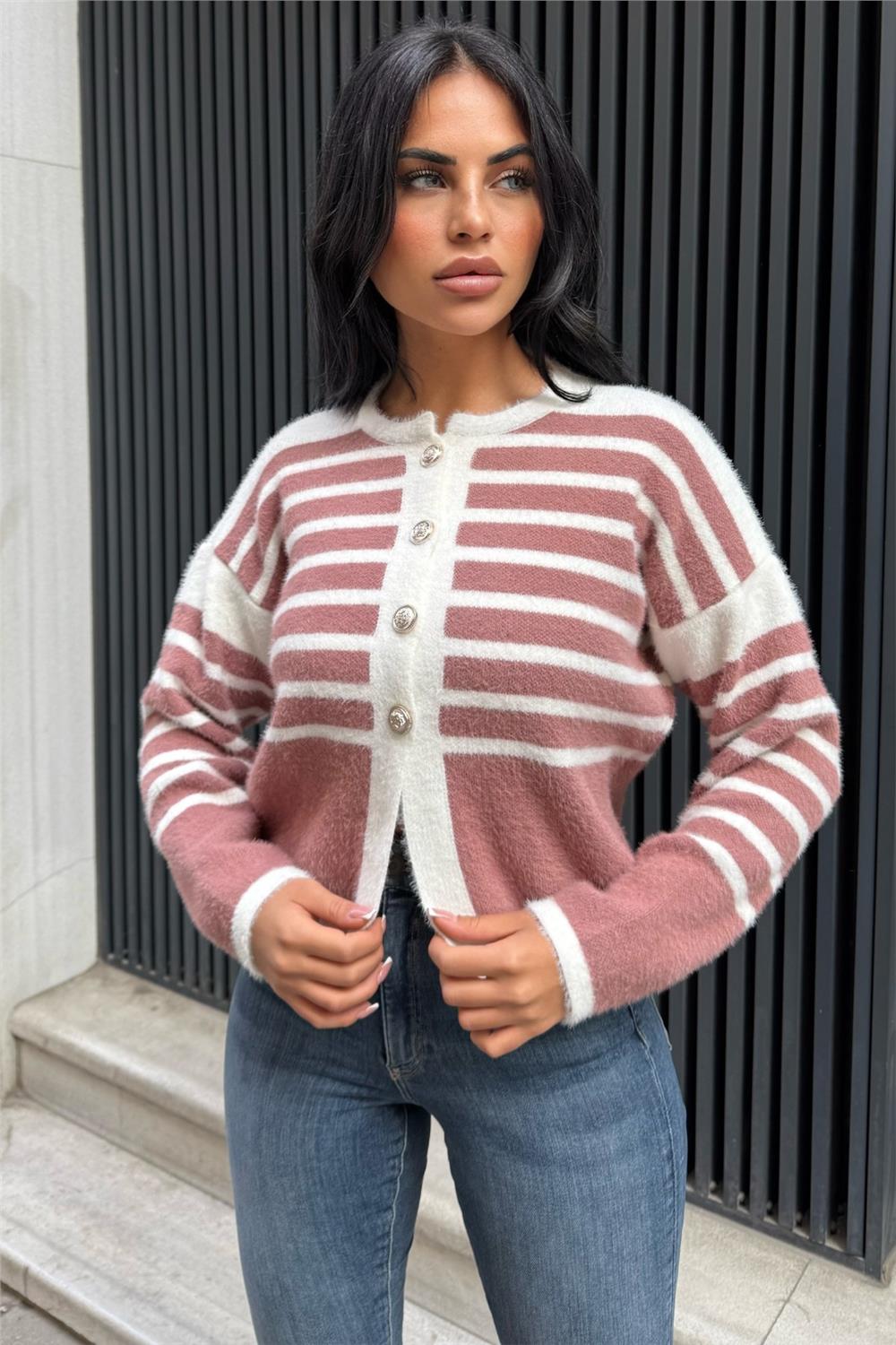 Dried Rose Women Cardigan