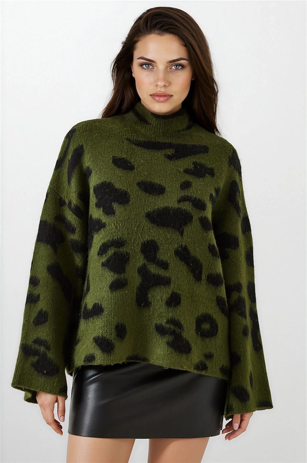 Khaki Women Sweater