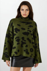 Khaki Women Sweater