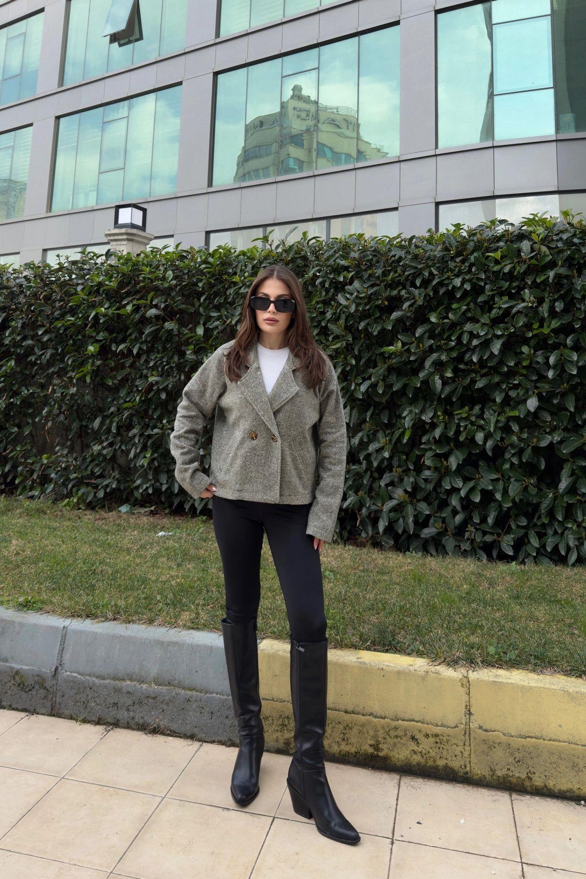 Khaki Women Jacket