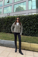 Khaki Women Jacket
