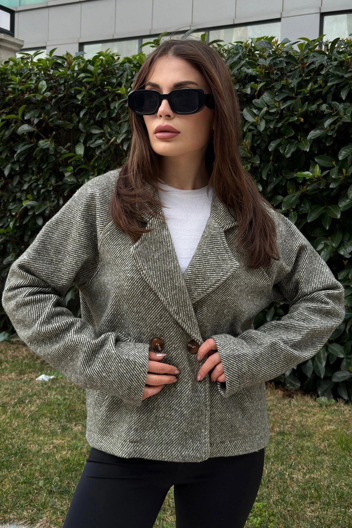 Khaki Women Jacket