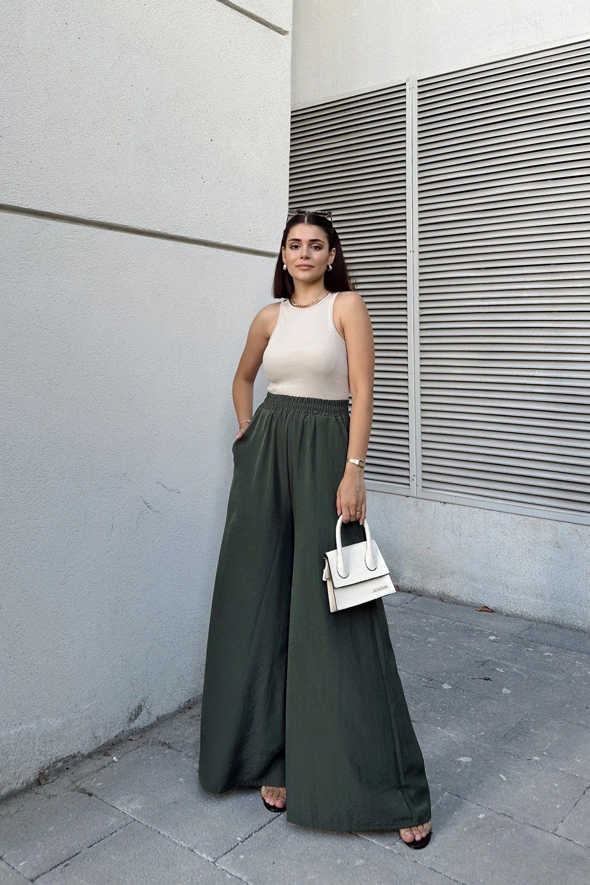 Khaki Women Pants
