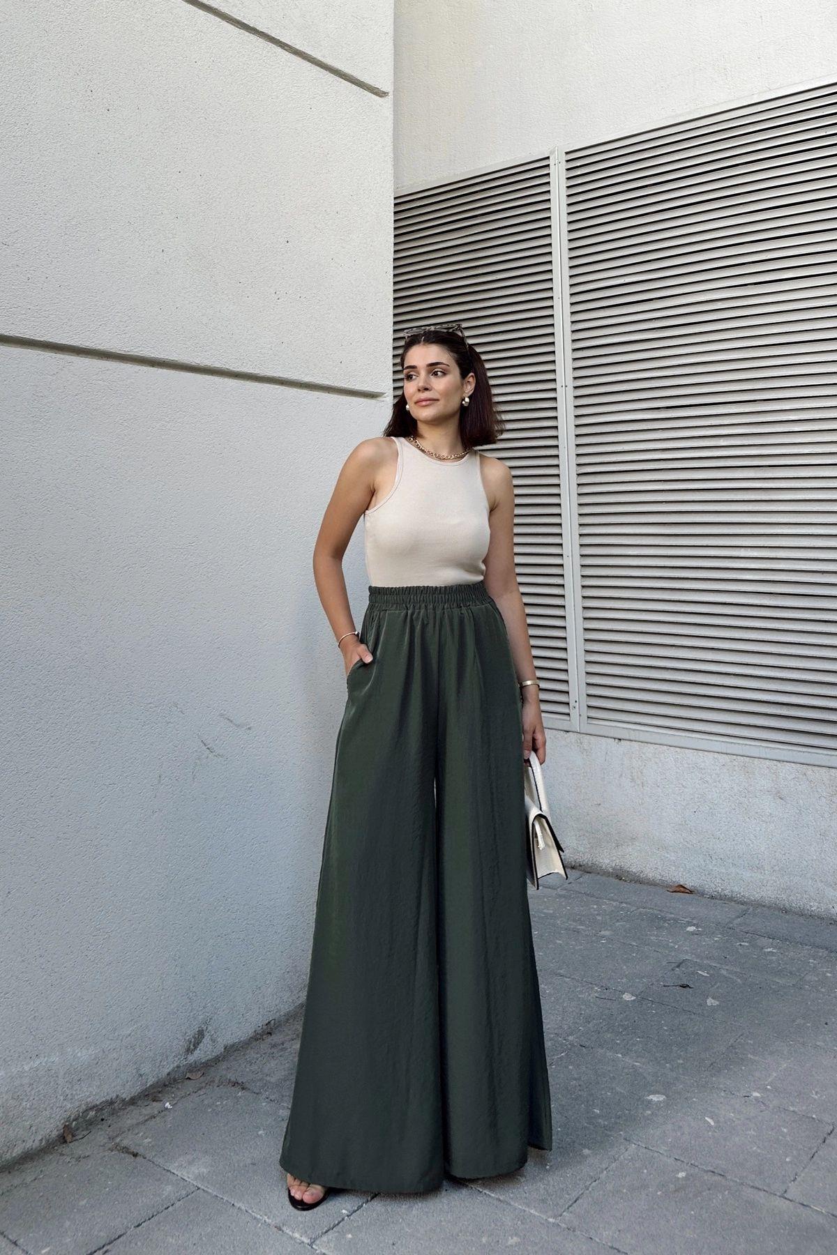 Khaki Women Pants