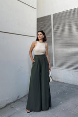 Khaki Women Pants