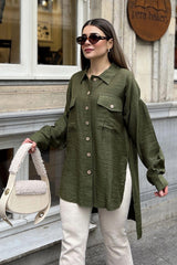 Khaki Women Shirt