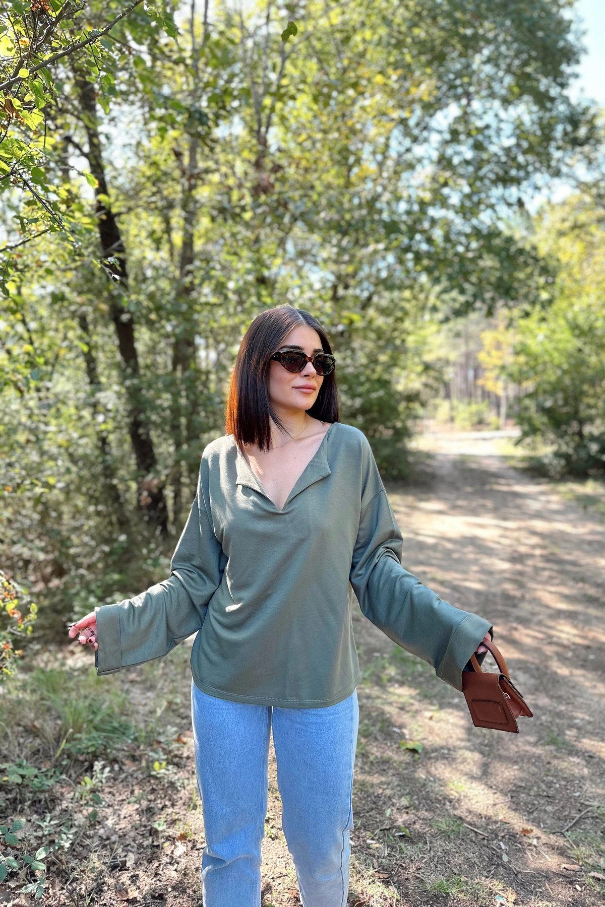 Khaki Women Blouse