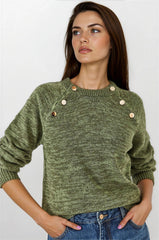 Khaki Women Sweater