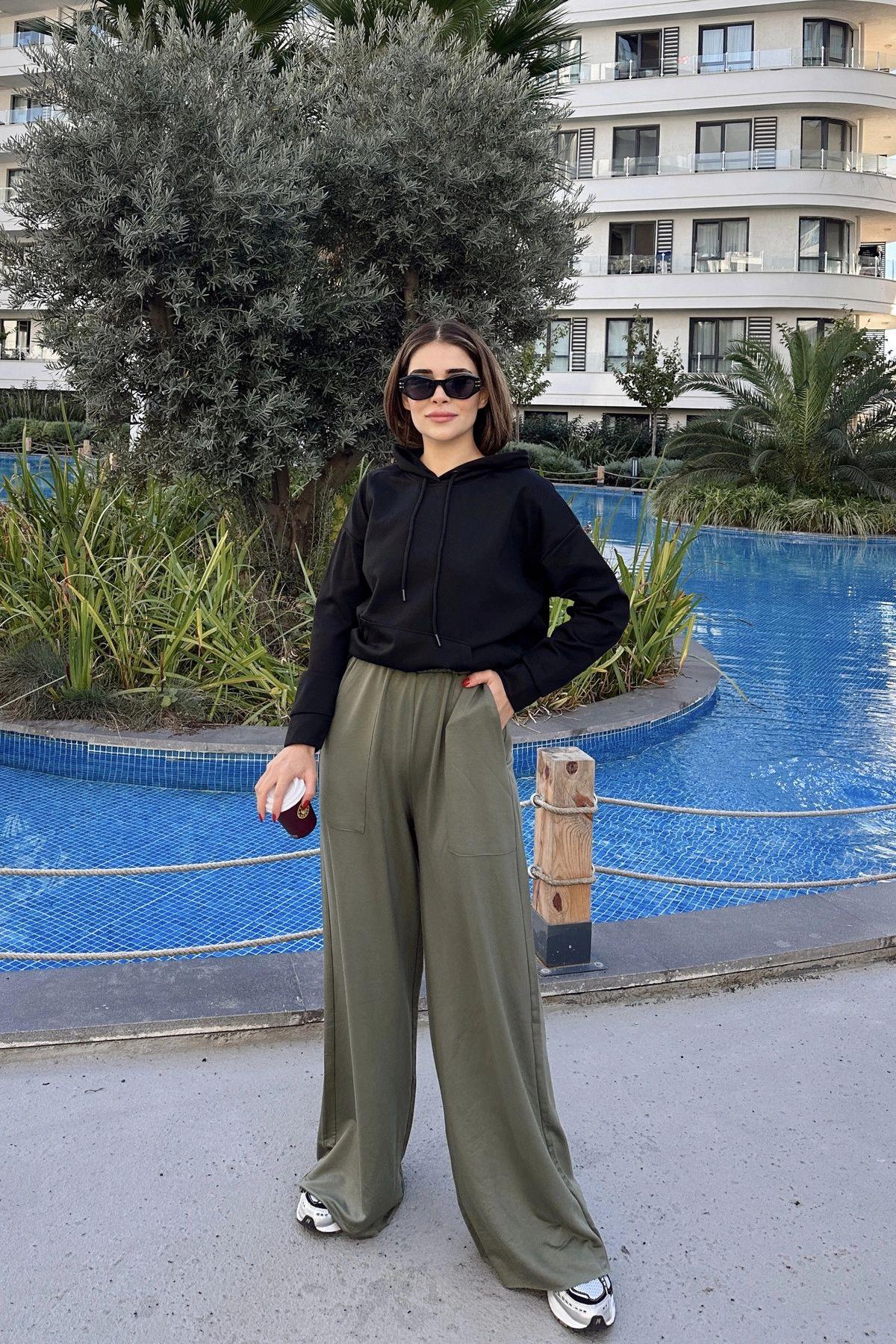 Khaki Women Pants