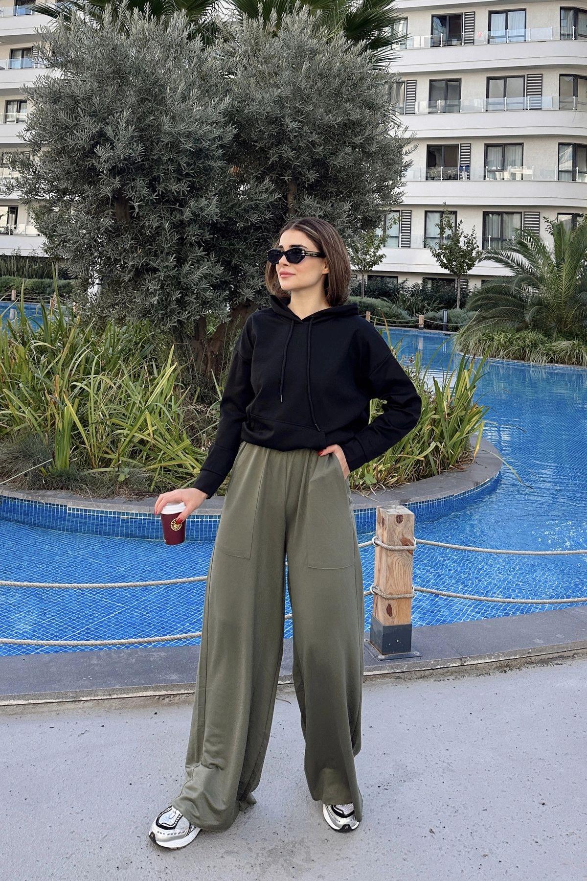 Khaki Women Pants
