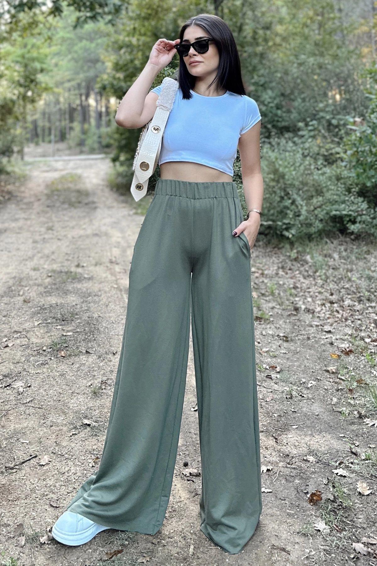 Khaki Women Pants