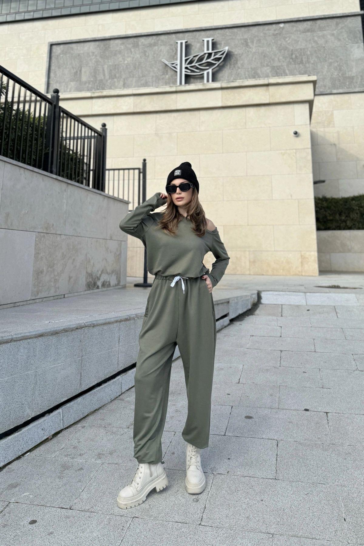 Khaki Women Jumpsuit