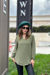 Khaki Women Blouse