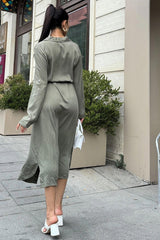 Khaki Women Dress