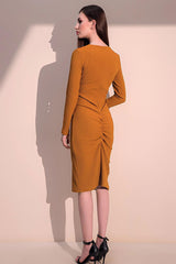 Mustard Women Dress